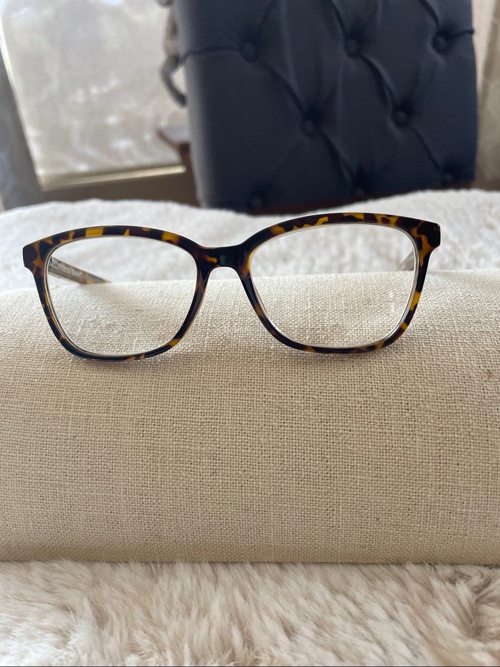 Foster Grant Brown Tan Tortoise Reading Glasses +1.75